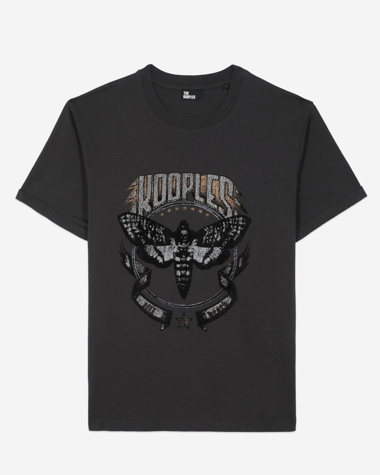 The Kooples FEMME CARBONE t-shirt avec sérigraphie gris