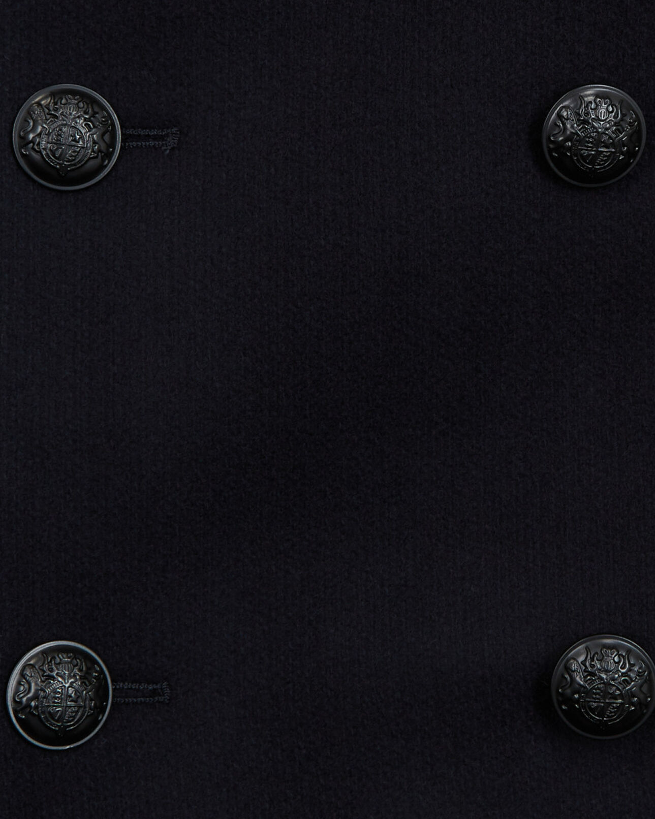The Kooples MEN DARK NAVY navy blue wool coat