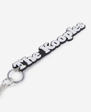 The Kooples FEMME WHITE bijou de sac logo noir et blanc