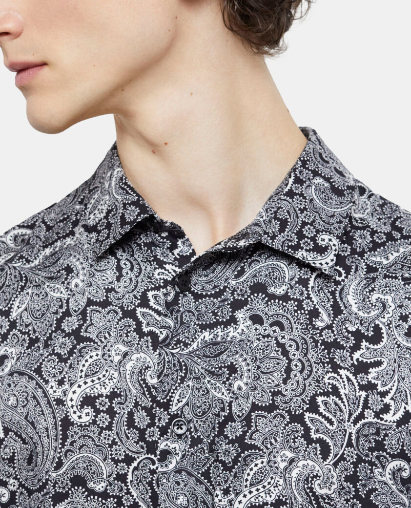 The Kooples HOMME BLACK WHITE chemise imprimée