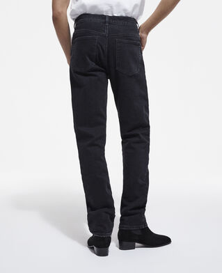 The Kooples H BLACK WASHED black slim-fit jeans