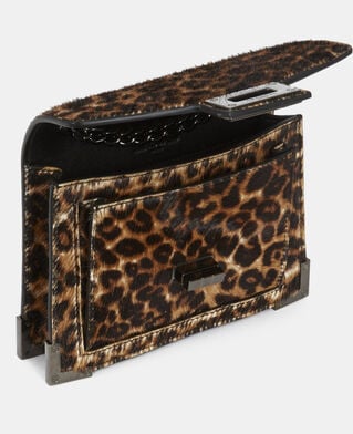 The Kooples DAMEN LEOPARD emily nano tasche aus leder in leoparden-optik