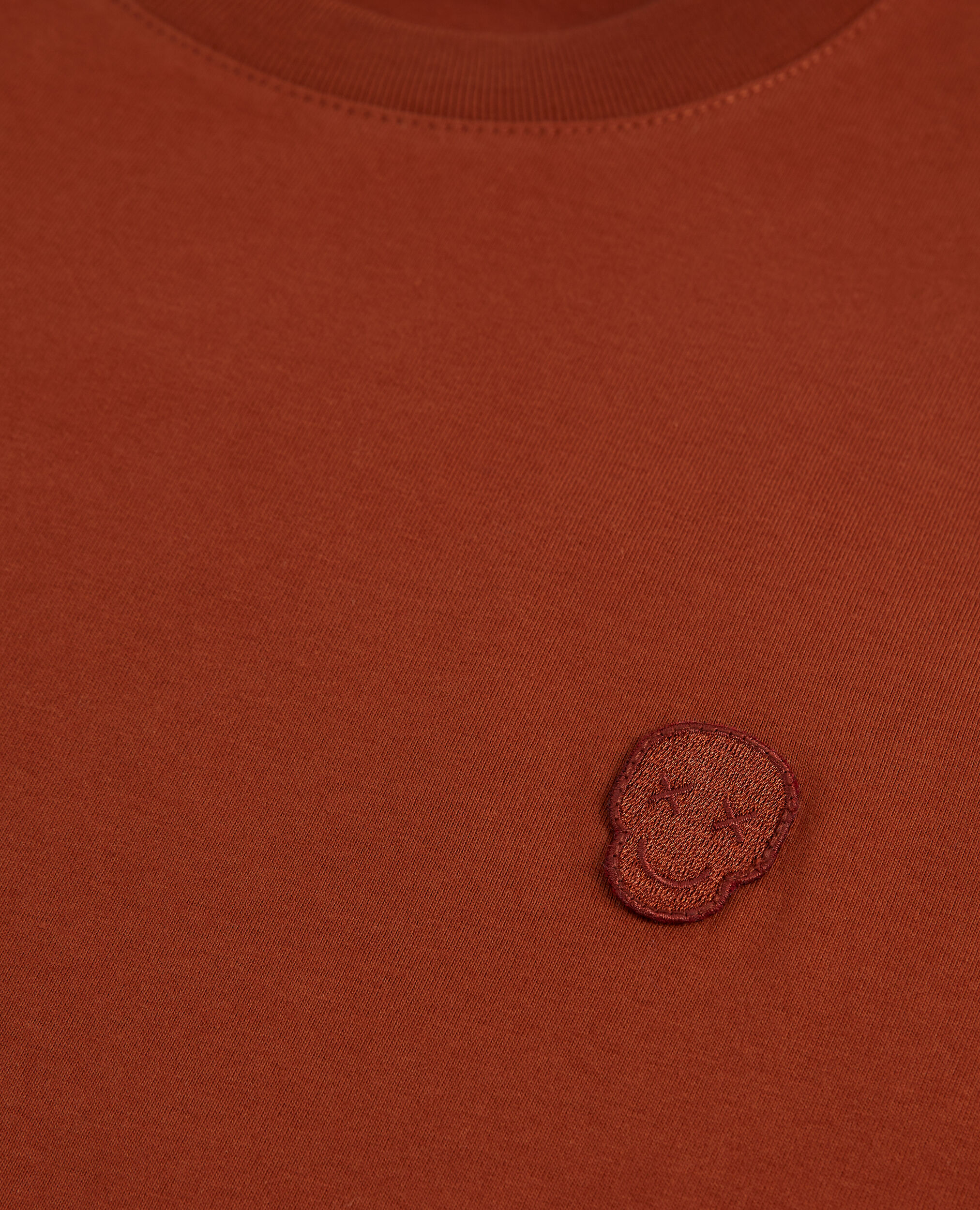 T-shirt rouge orangé coton, ROUILLE, hi-res image number null