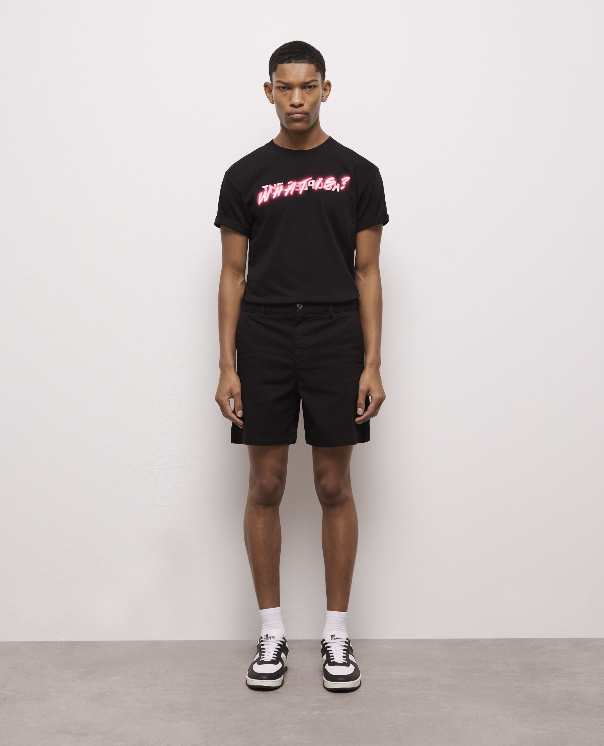 Black shorts cotton top