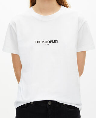 The Kooples FEMME WHITE t-shirt logo blanc