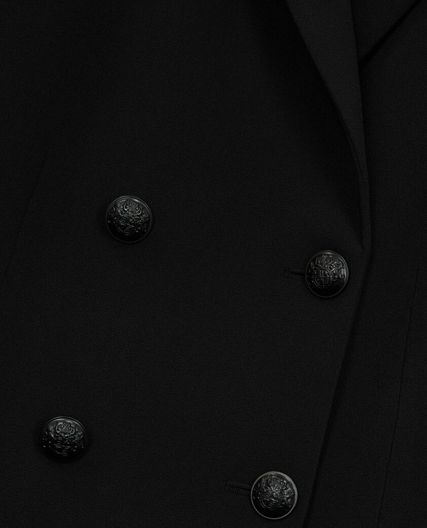 The Kooples MUJER BLACK vestido corto negro