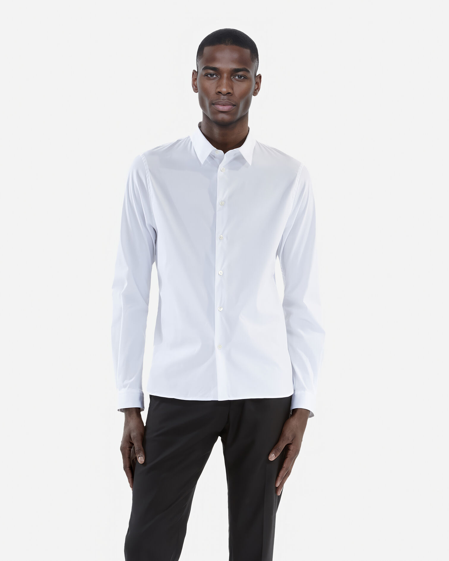 Elegantes, weißes Hemd aus Popeline, WHITE, hi-res image number null