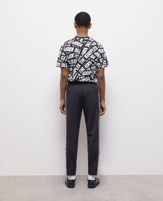 The Kooples MEN BLACK black logo joggers