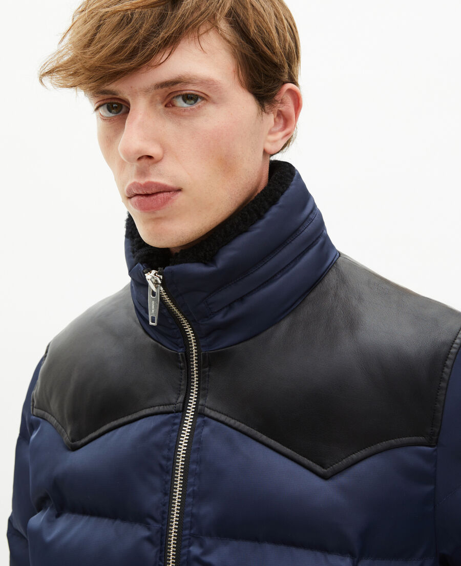 The Kooples HERREN NAVY daunenjacke mit wasserabweisender behandlung marine
