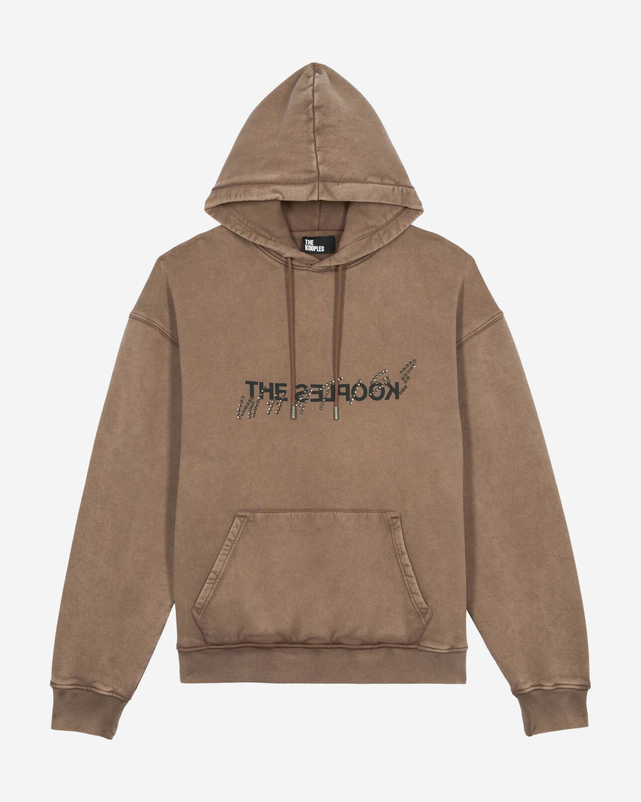 The Kooples MEN CHOCOLATE light brown what is hooded sweatshirt