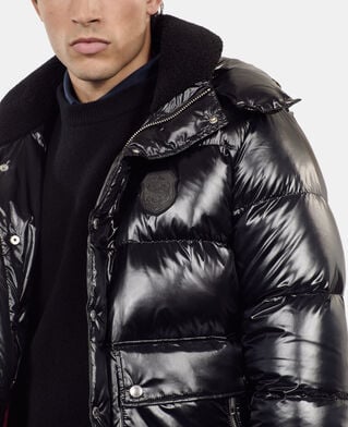 The Kooples MEN BLACK black blazon down jacket