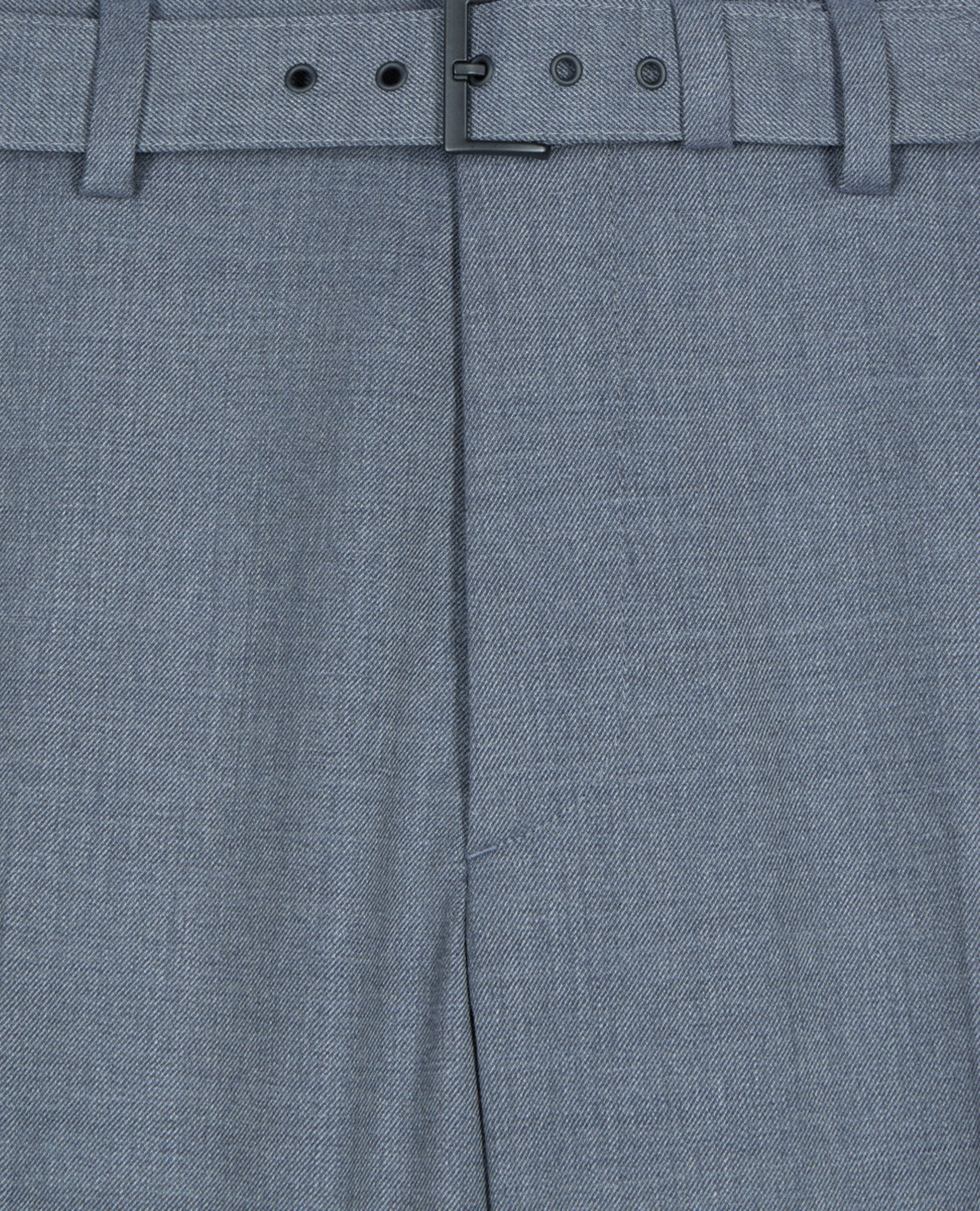 Blue wool suit trousers, BLUE, hi-res image number null