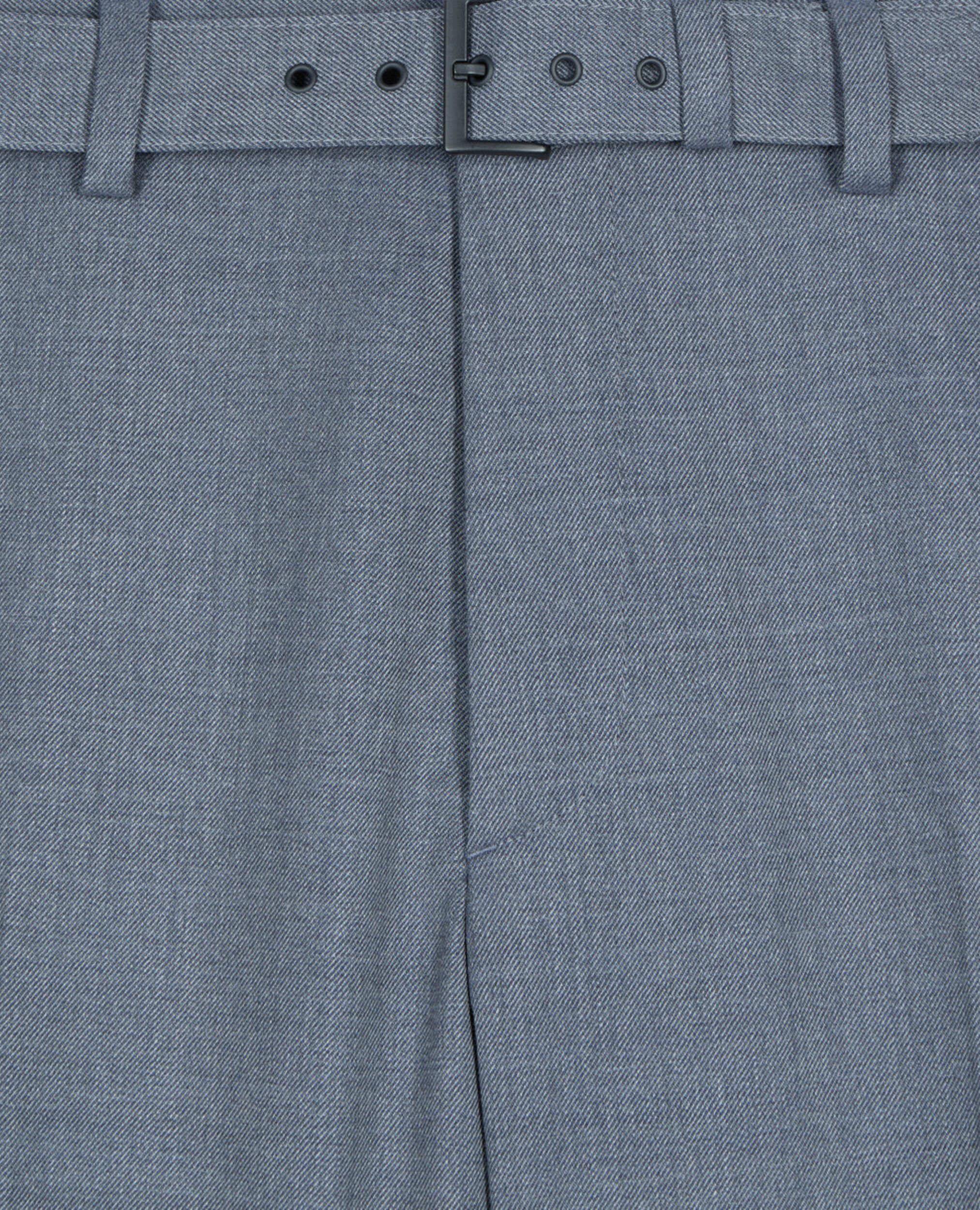 Blue wool suit trousers, BLUE, hi-res image number null