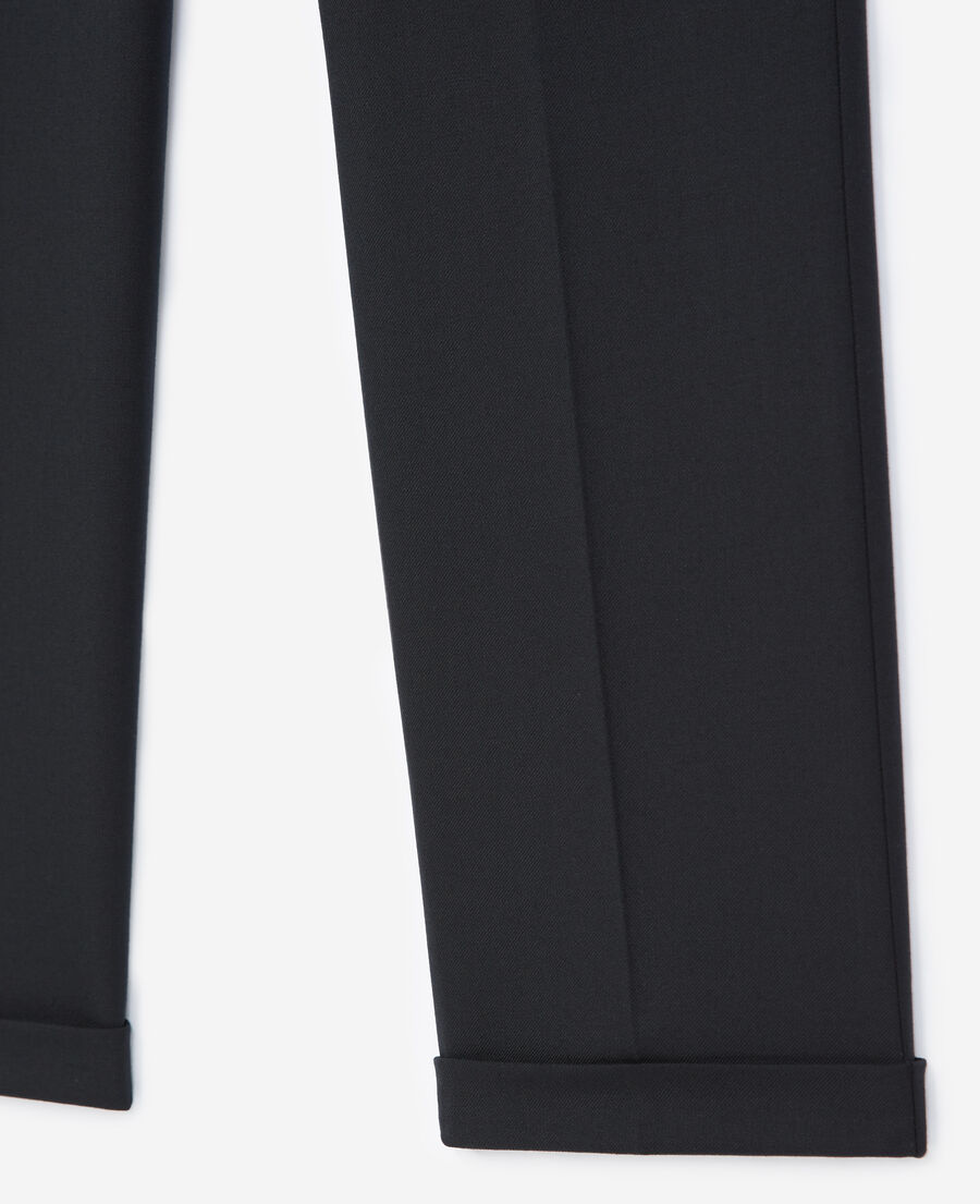 black wool trousers 