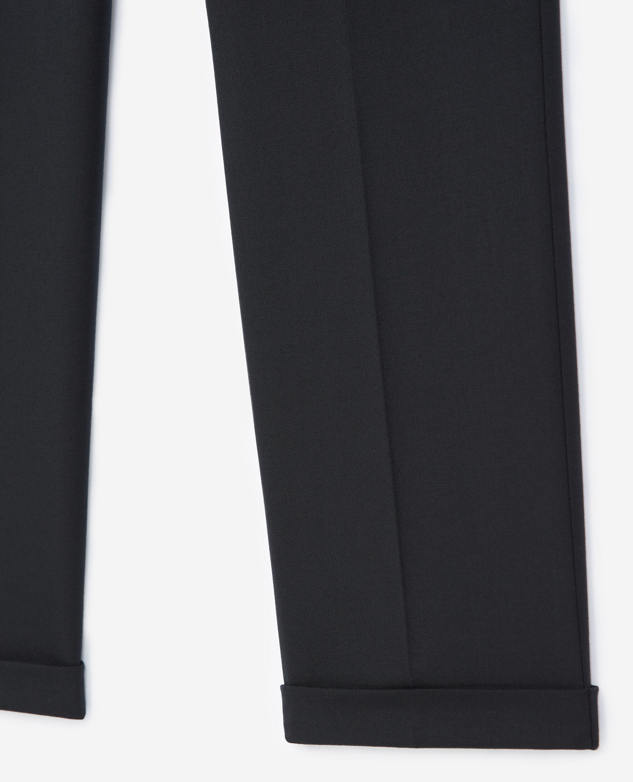 Pantalon laine noir, BLACK, hi-res image number null