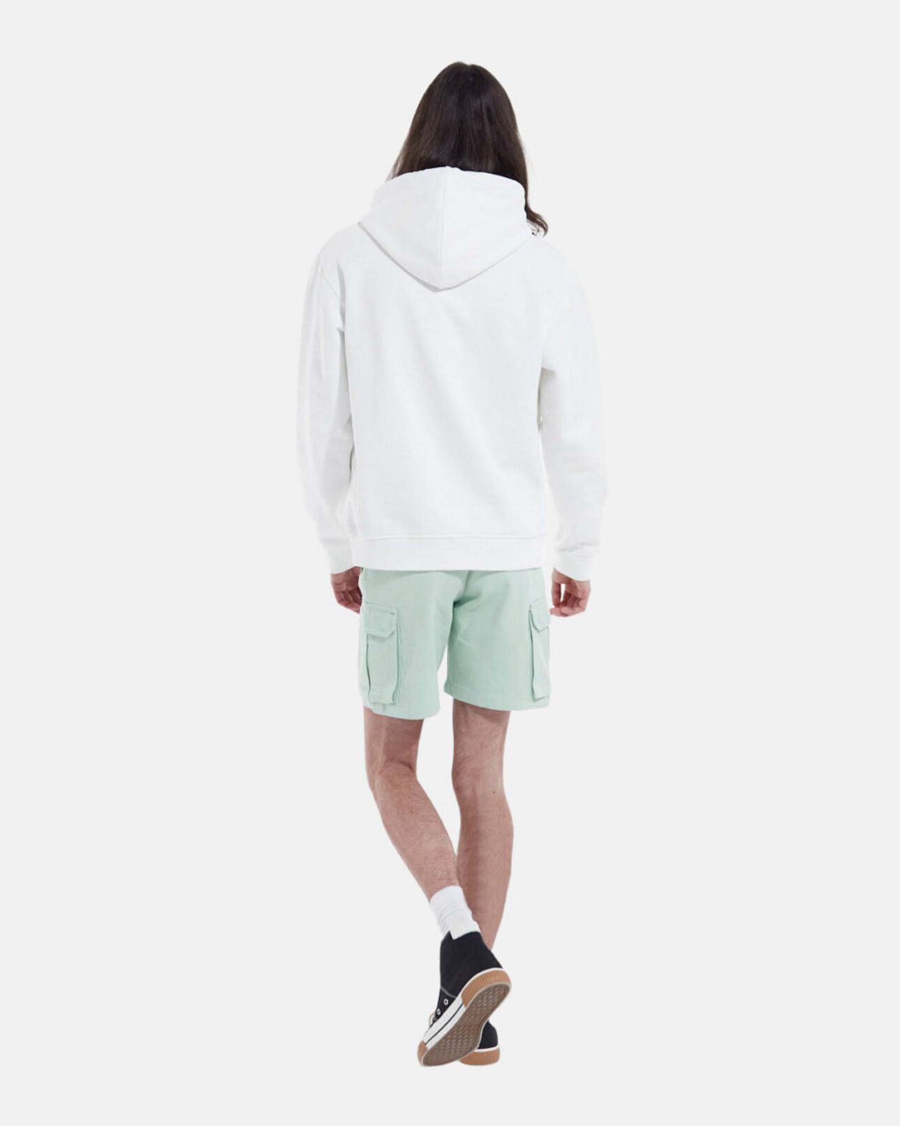 The Kooples HOMME GREEN WATER short vert coton biologique à poches cargo