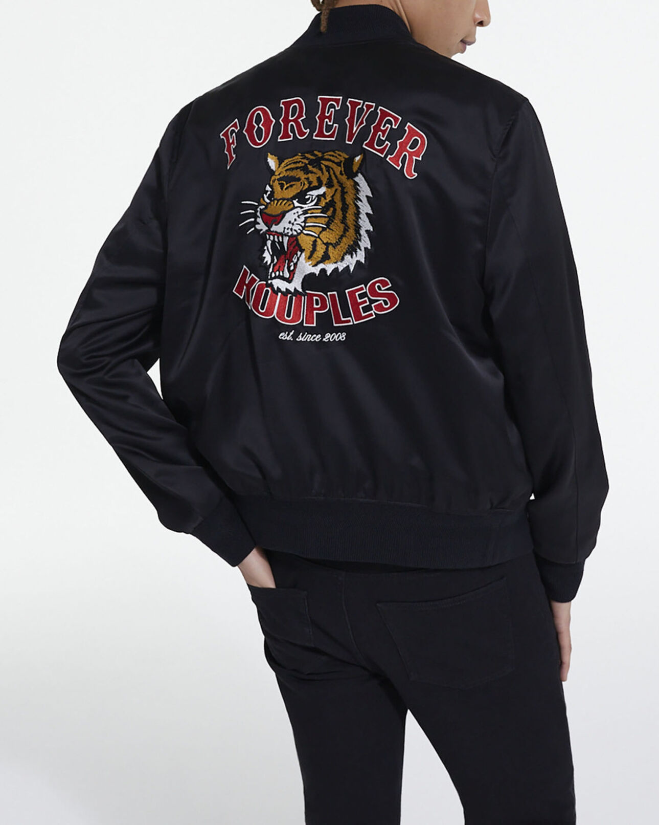 The Kooples HOMME BLACK blouson forever kooples réversible noir