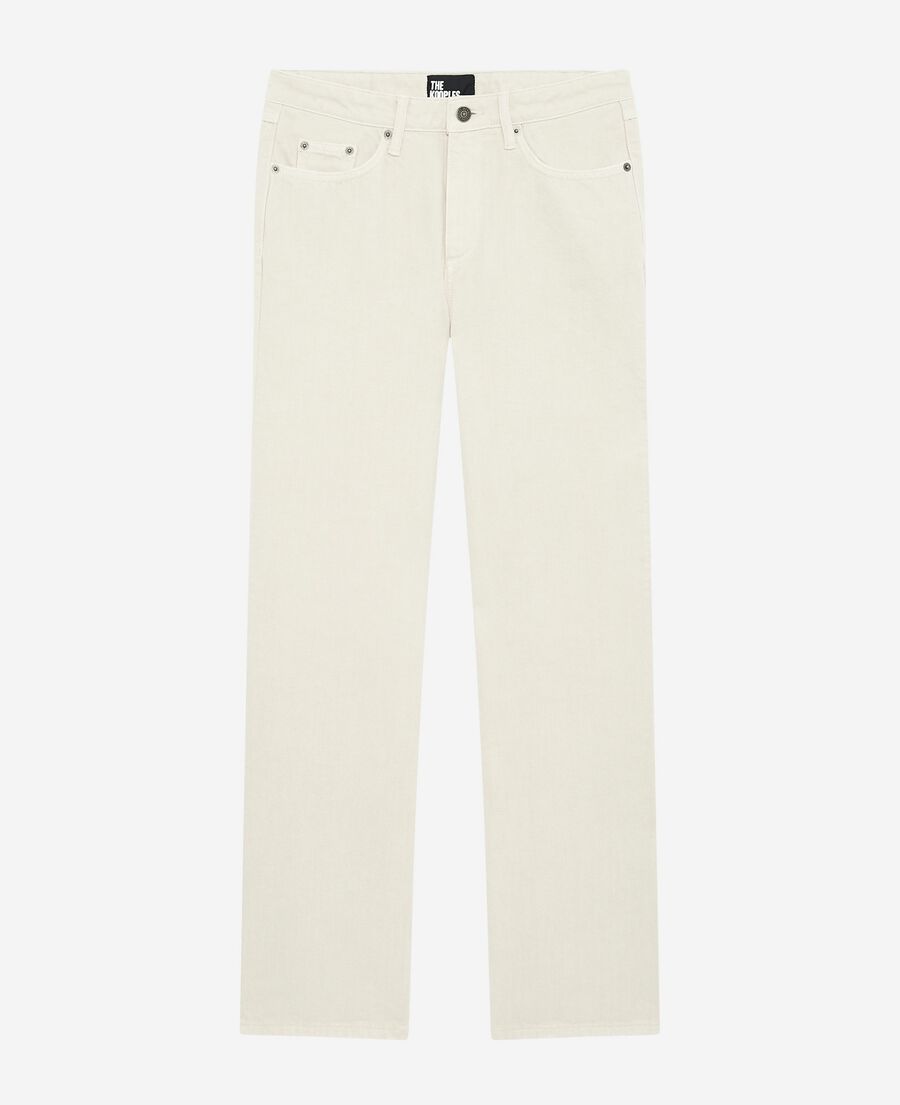 The Kooples F ECRU ecru straight jeans