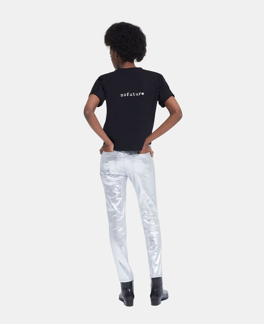 black logo t-shirt