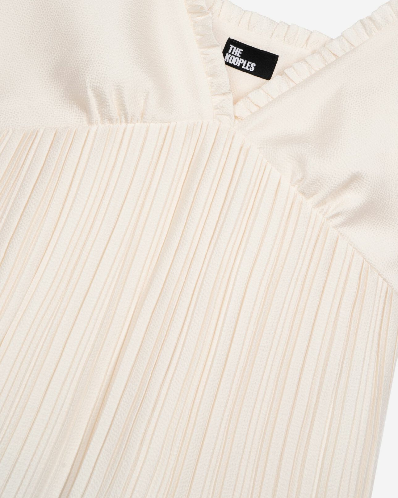The Kooples FEMME ECRU caraco plissé ecru