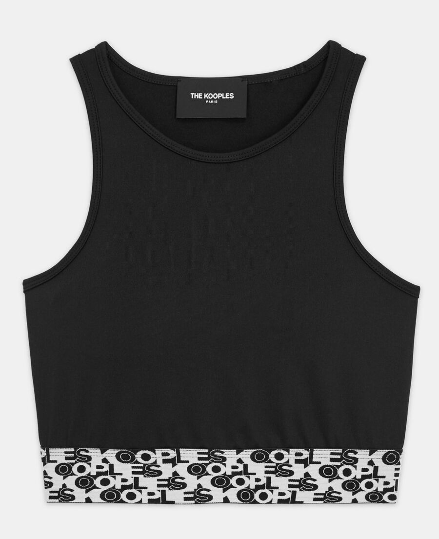 technical bra with black logo