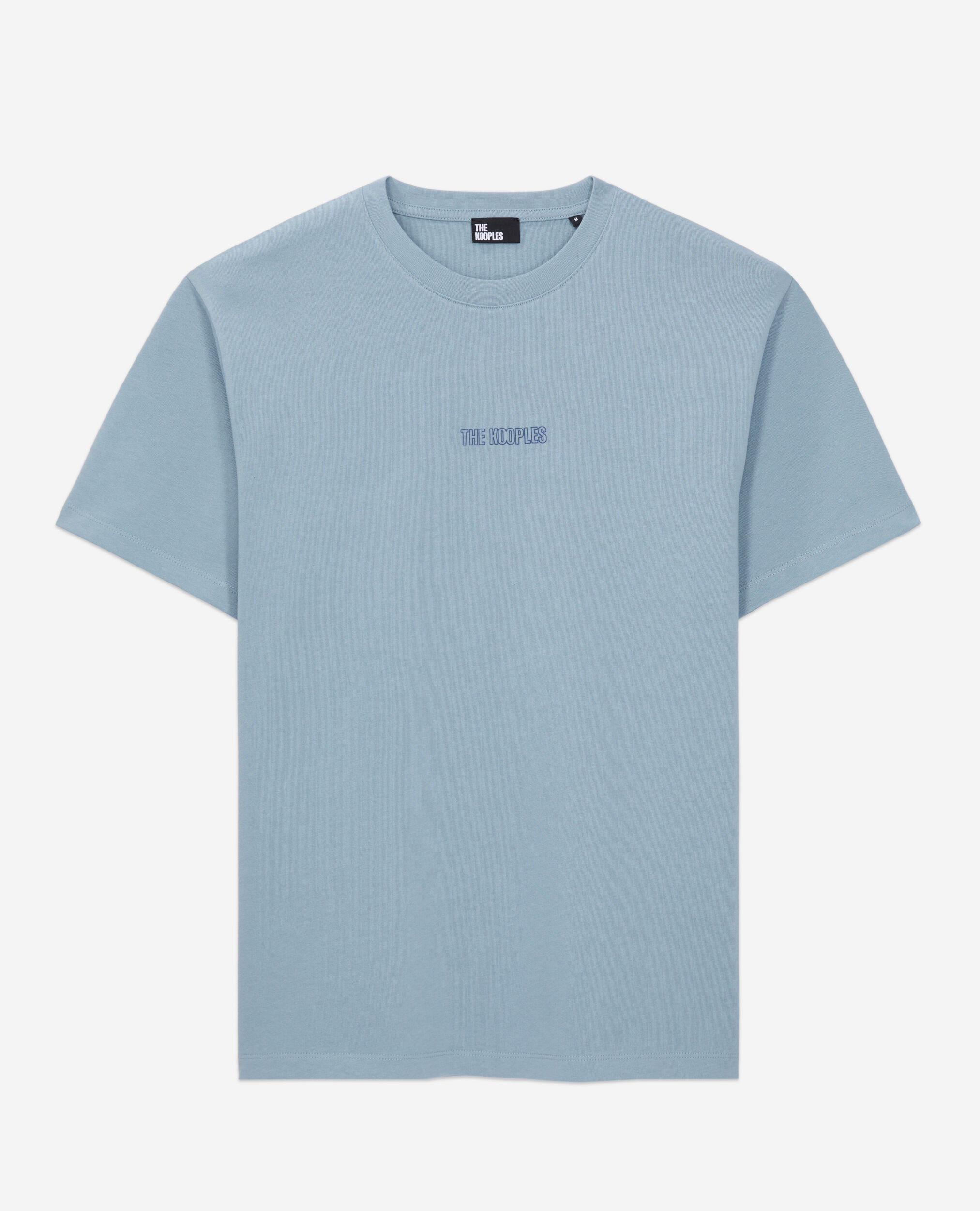 Blaues T-Shirt Herren mit Logo, BLUE GREY, hi-res image number null