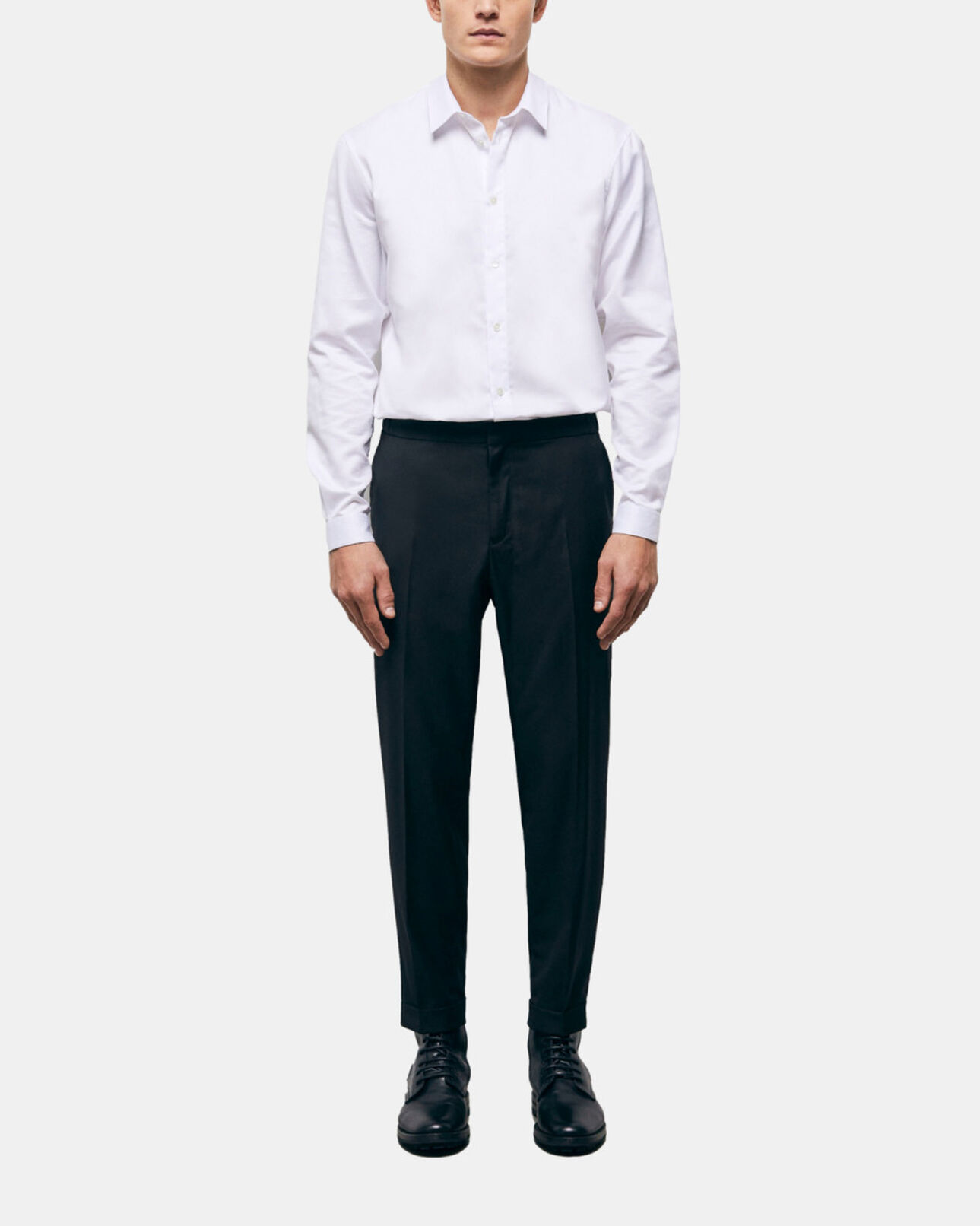 The Kooples MEN BLACK black wool pants