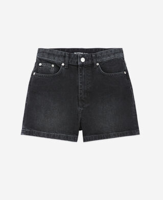 The Kooples F BLACK WASHED mom shorts