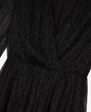 The Kooples FEMME BLACK robe longue plissée noire