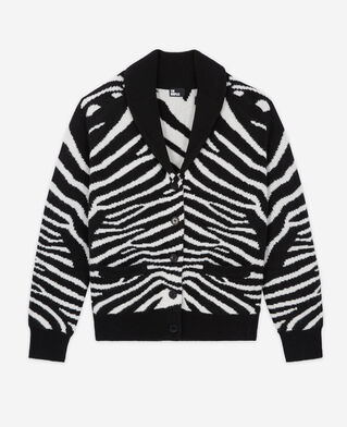 The Kooples F BLACK WHITE printed cardigan