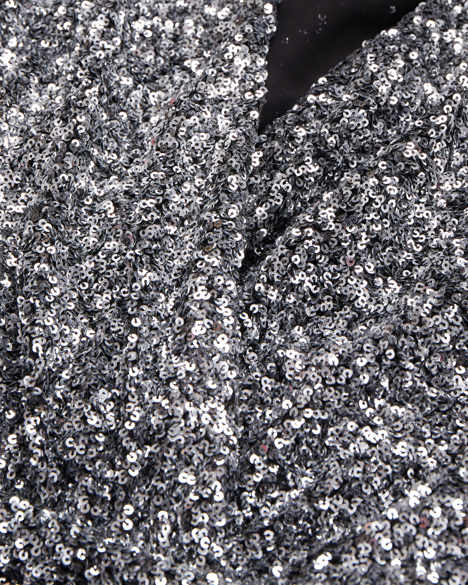 Robe courte argentée à sequins, SILVER, hi-res image number null