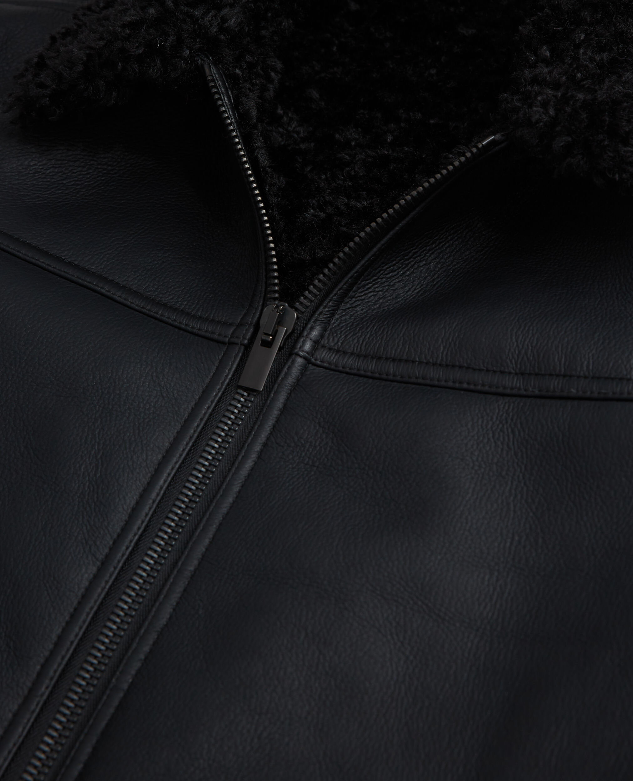 Black faux fur coat The Kooples US