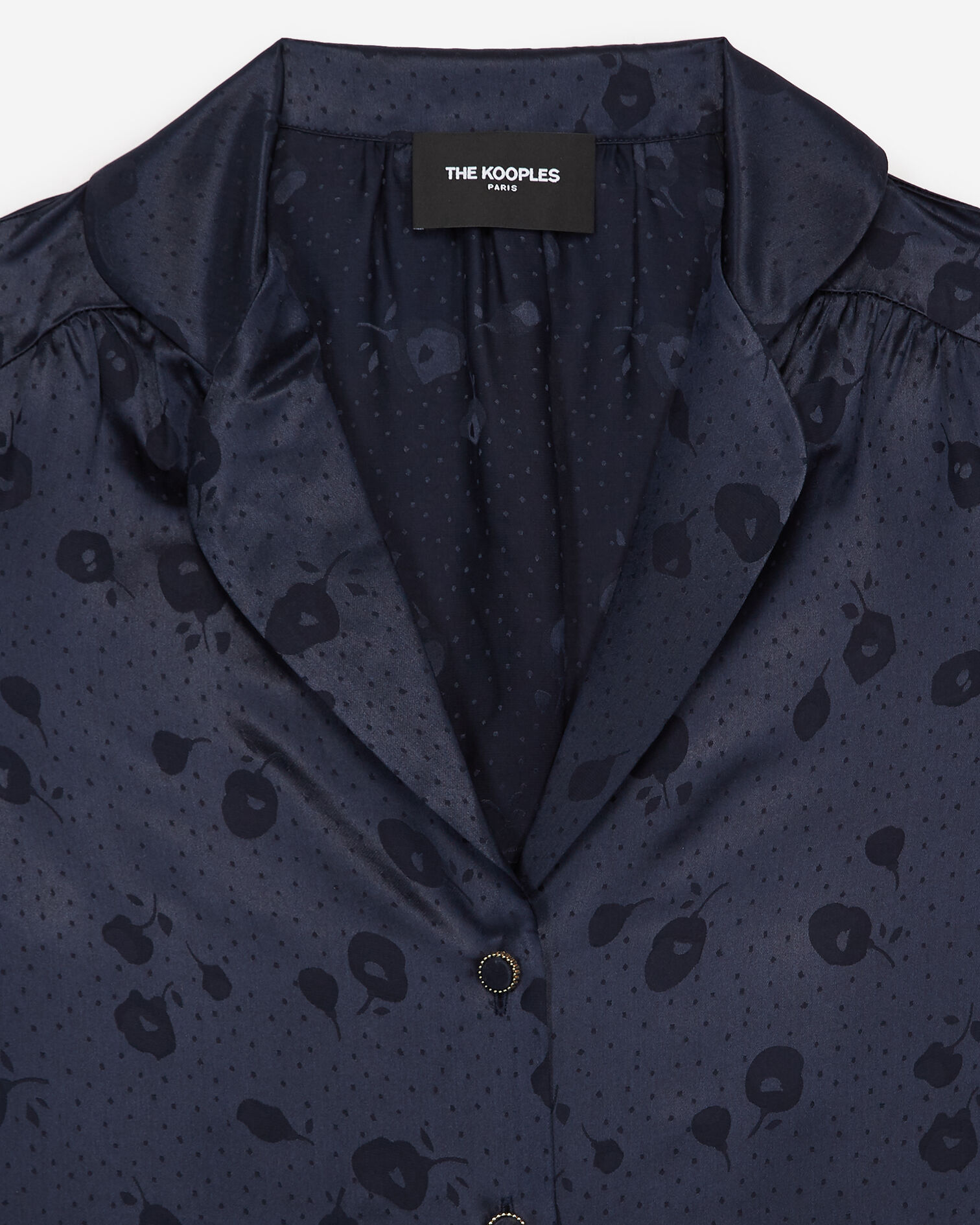 Marineblaues elegantes Hemd mit Knöpfen, NAVY, hi-res image number null