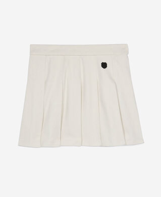 The Kooples WOMEN ECRU short ecru pleated skirt