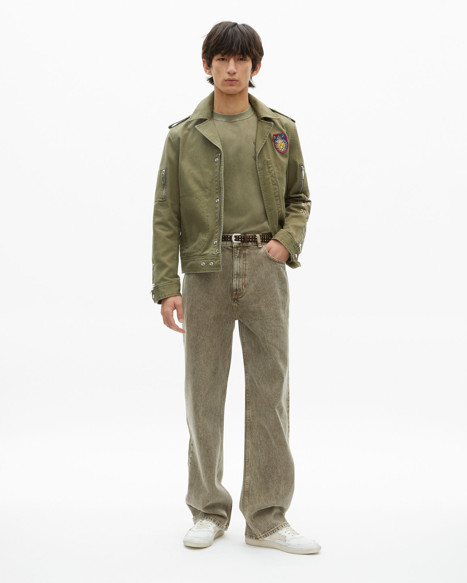 Jacke im Offiziersstil khaki, KAKI, hi-res image number null