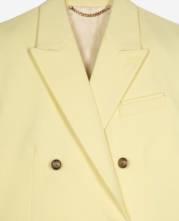 The Kooples MUJER YELLOW traje de chaqueta de algodón amarillo