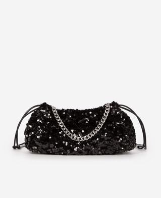 The Kooples WOMEN BLACK taylor black sequin bag