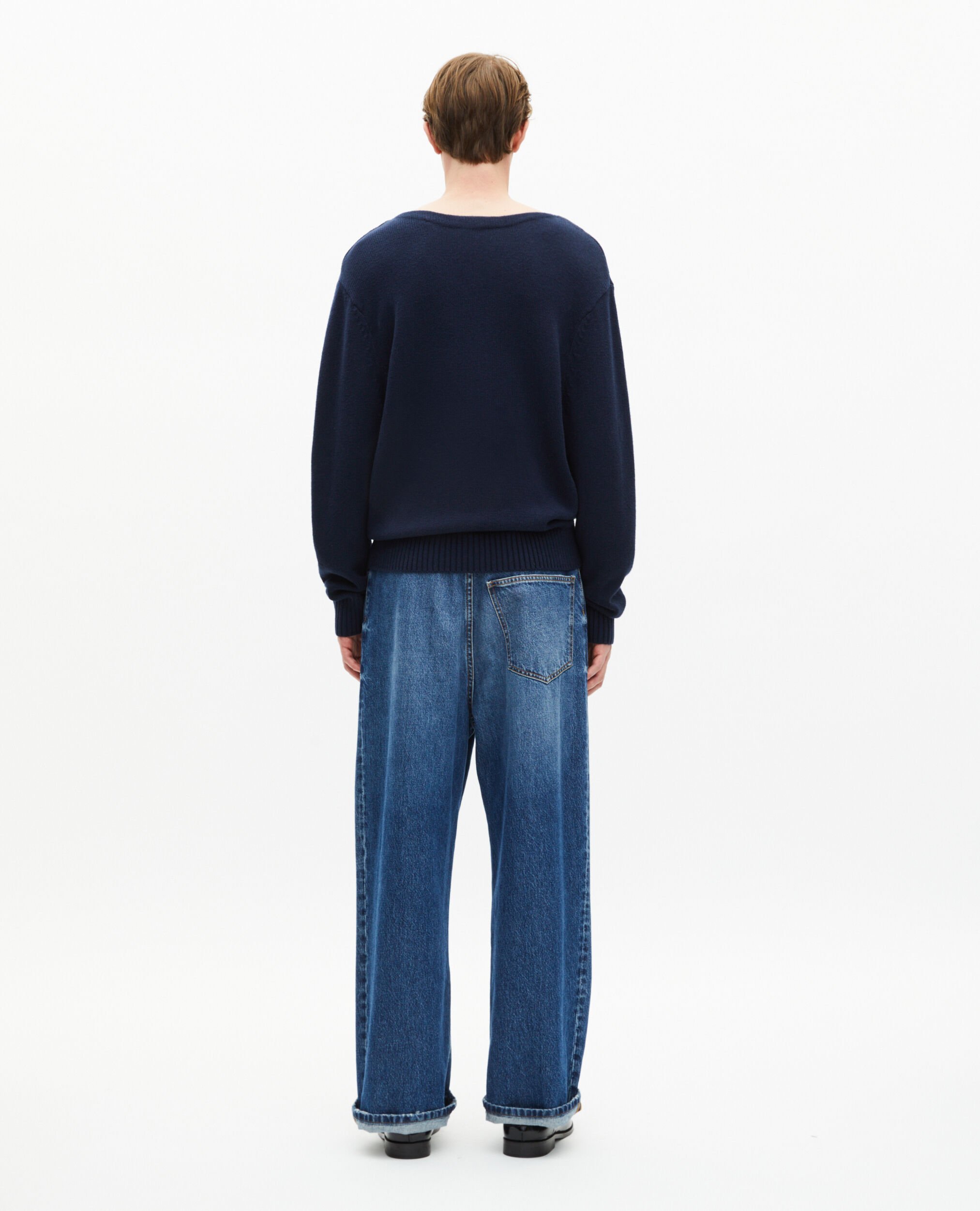 Pull col bateau marine, NAVY, hi-res image number null