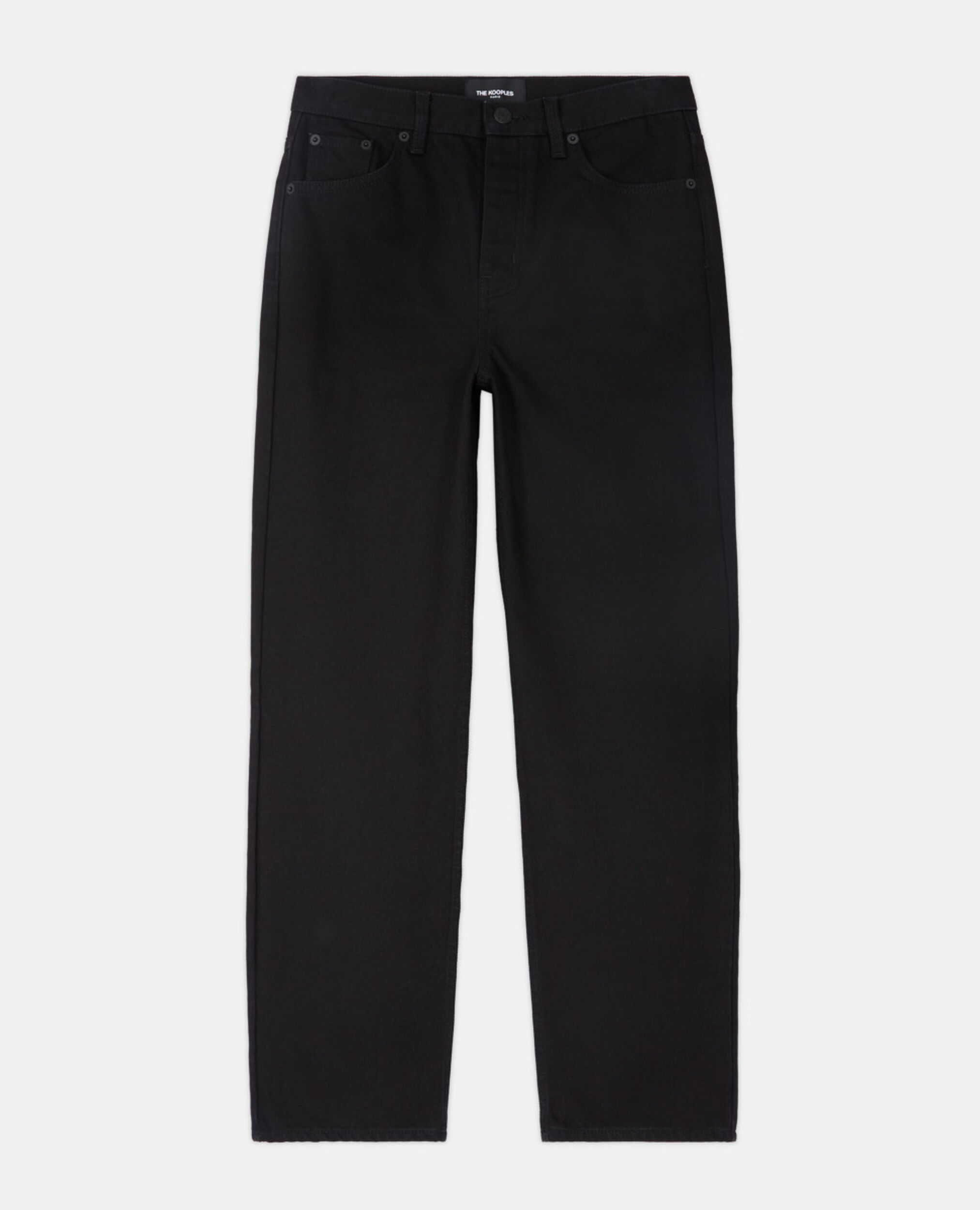 Schwarze Jeans mit geradem Bein, BLACK, hi-res image number null
