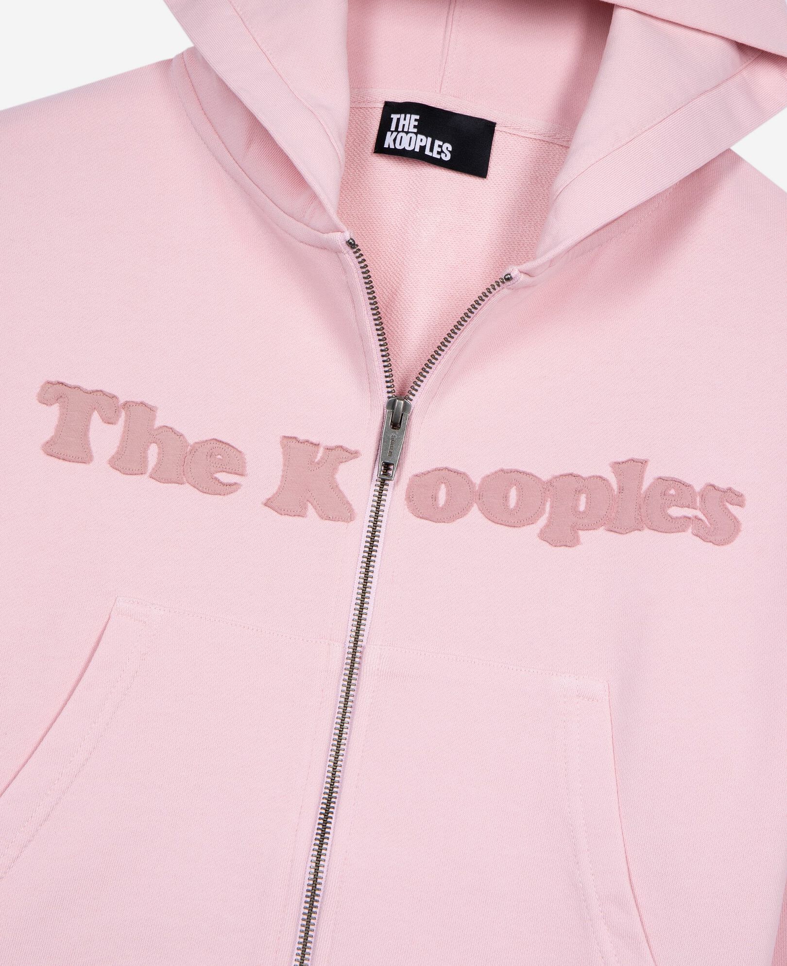The Kooples WOMEN LILA pink logo hooded sweatshirt
