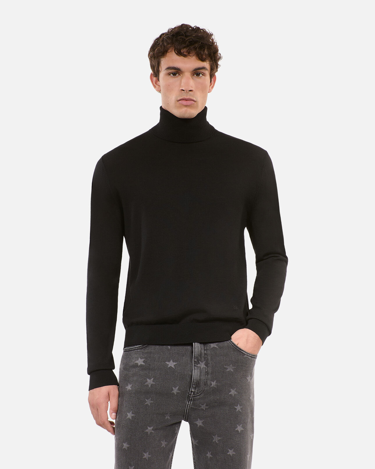The Kooples MEN BLACK black wool sweater
