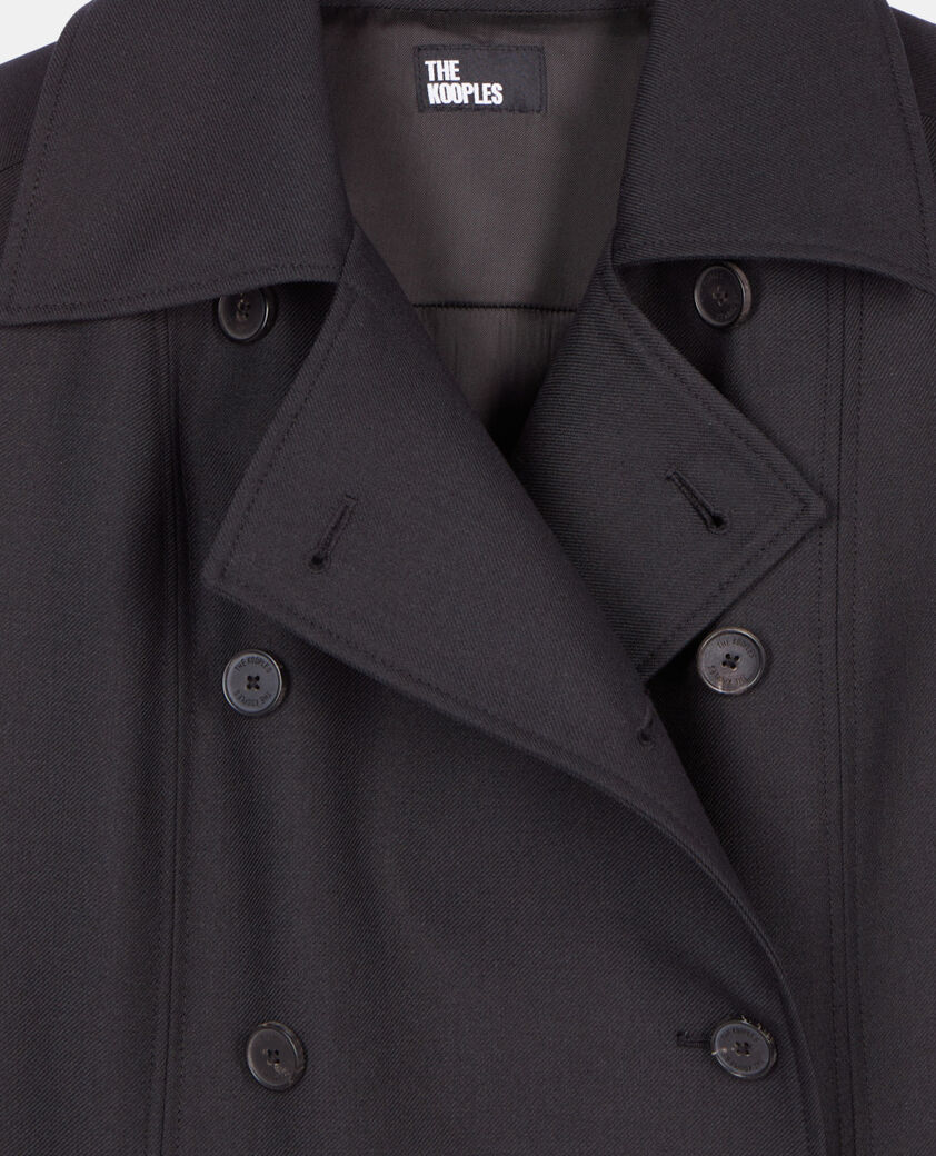 The Kooples WOMEN BLACK short black suit dress