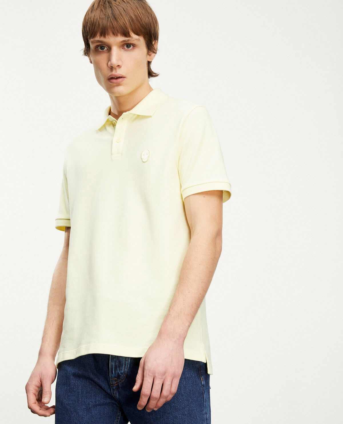Light yellow polo shirt with embroidery The Kooples