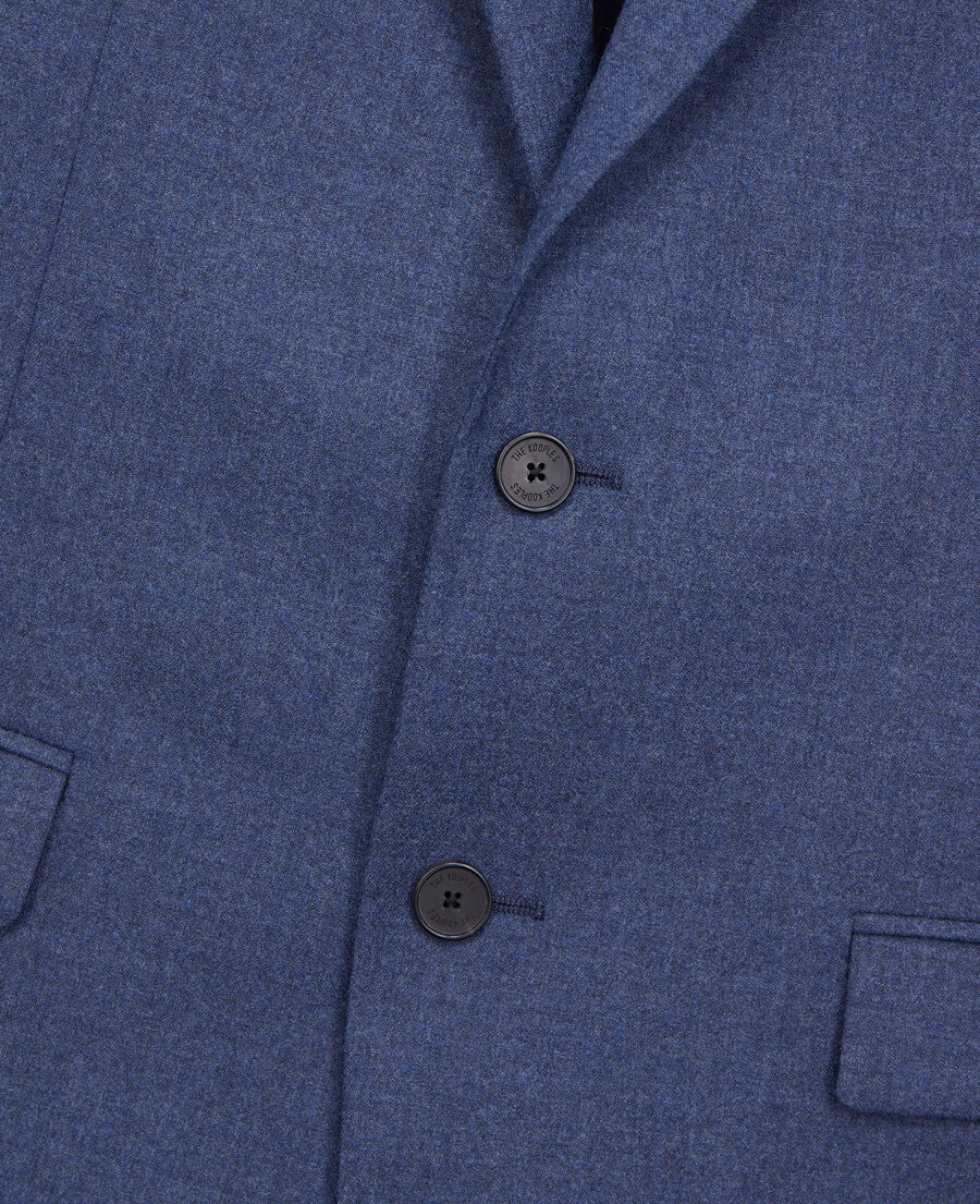 The Kooples MEN BLUE blue flannel blazer