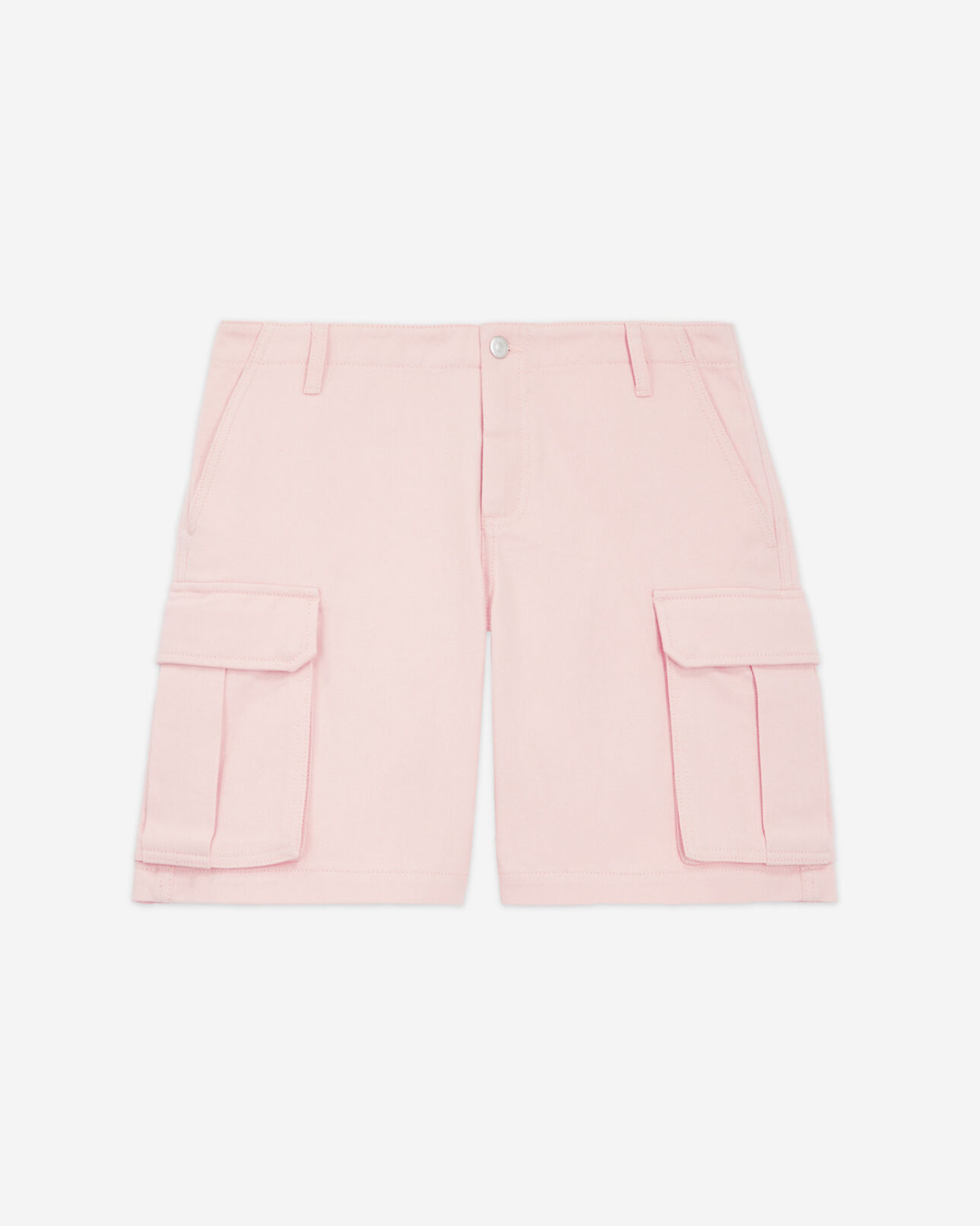The Kooples HOMME LIGHT PINK short rose coton biologique à poches cargo