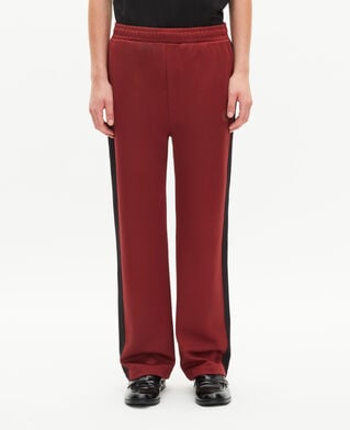 The Kooples MEN BURGUNDY wide burgundy jogging bottoms