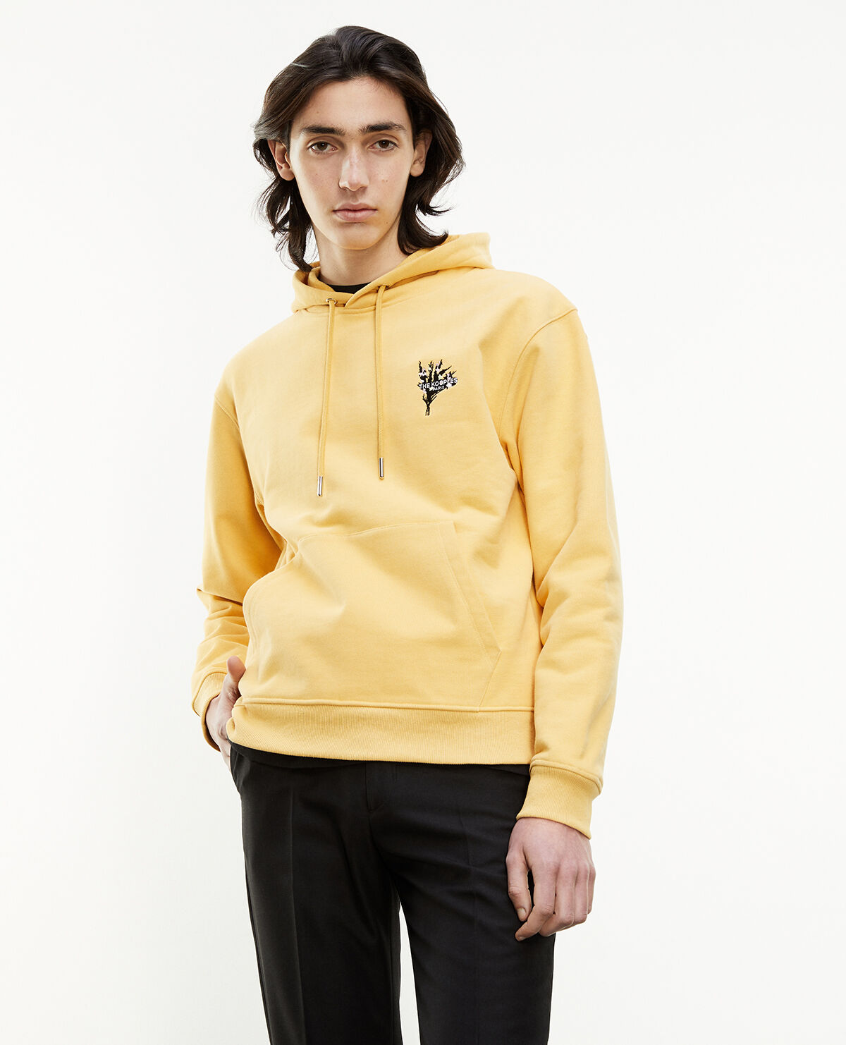 Pull and bear yellow hoodie best sale