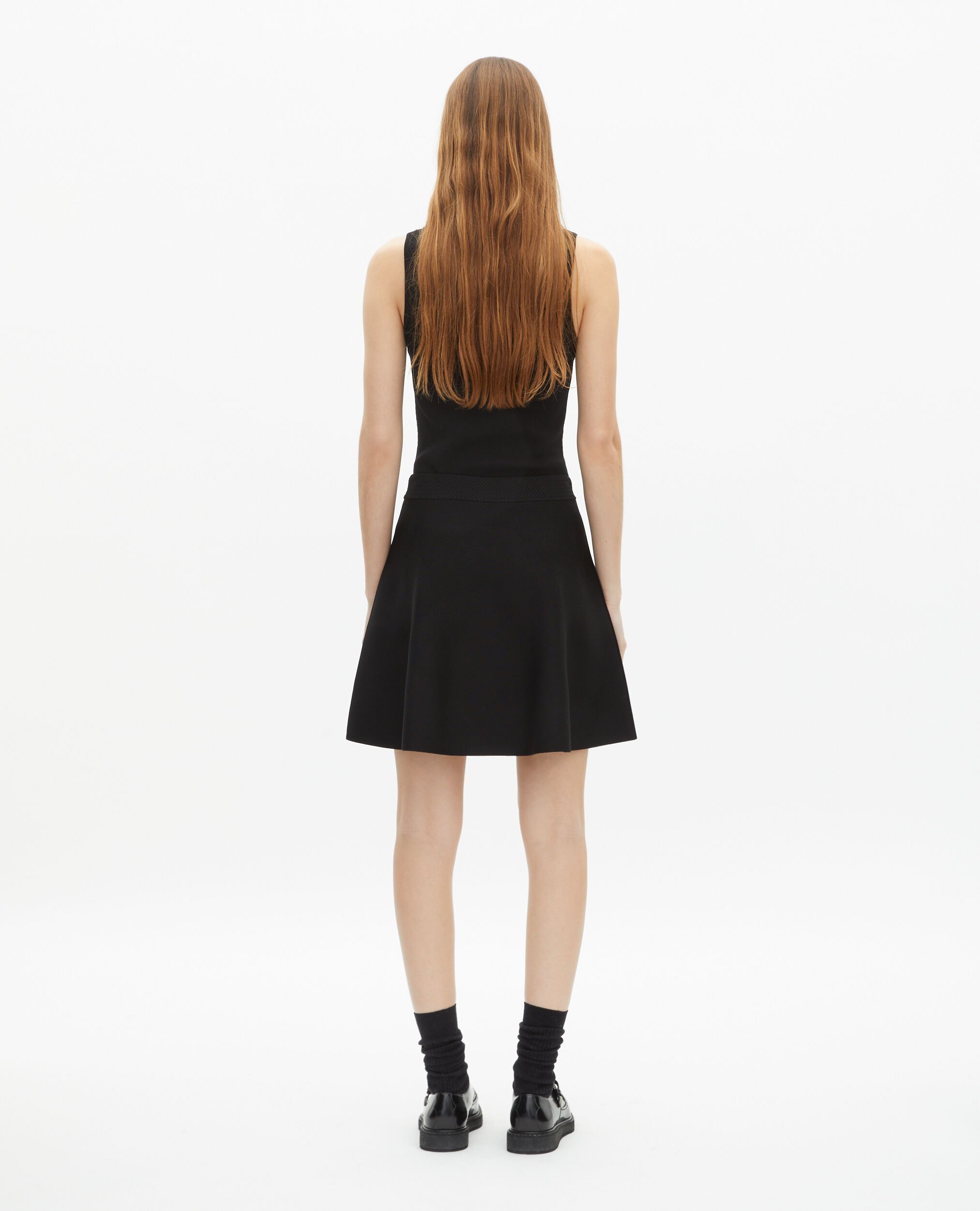 Short black mesh skirt, BLACK, hi-res image number null
