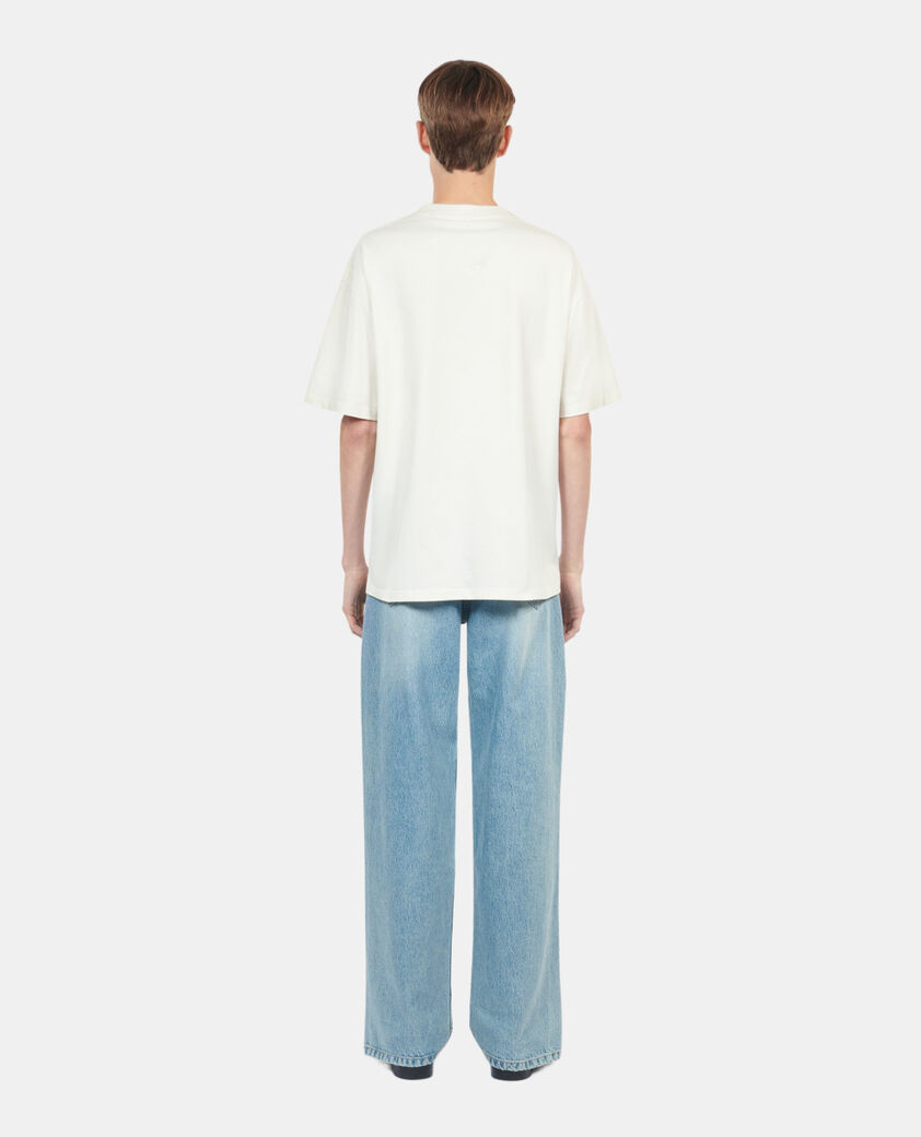 The Kooples HOMME ECRU t-shirt avec s&eacute;rigraphie &eacute;cru