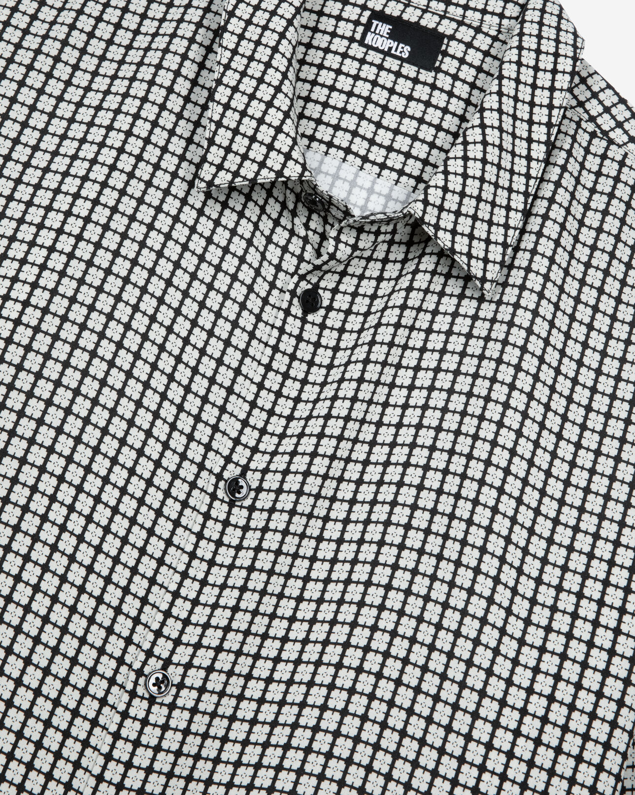 The Kooples HOMME BLACK WHITE chemise imprimé fleuri